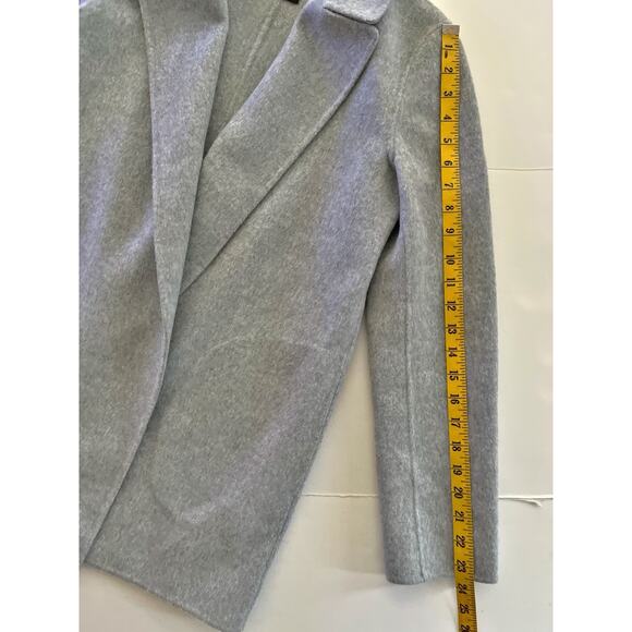Theory Sileena Open Coat Women S Gray Cashmere Wool No Lining Luxurious - Picture 10 of 13